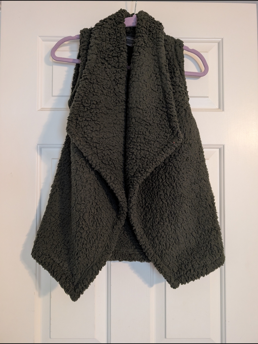 Eddie Bauer Black Sherpa Fleece Vest